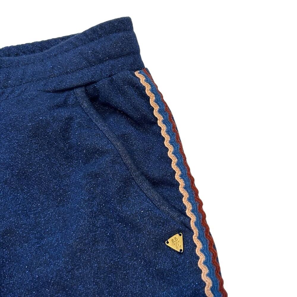 Scotch and Soda Blue Shimmery Jogger Pants Rick Rack Side Seam Kids Size 16 NWT - Picture 4 of 12
